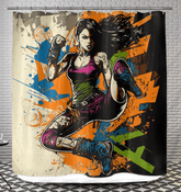 One Punch At A Time Shower Curtain - Beyond T-shirts